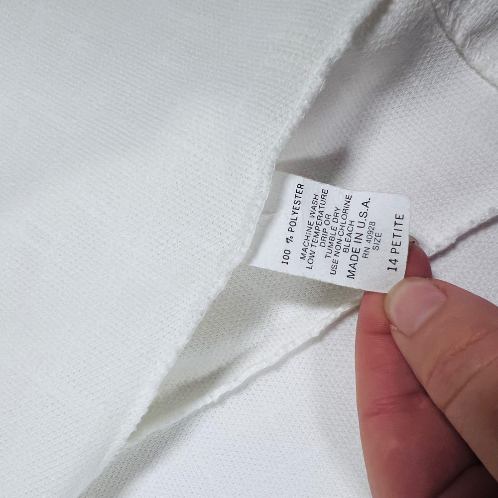 Vintage Pablo Collection 14P White Skirt Suit Embroidered Blazer Made USA - Picture 6 of 10